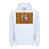White i'd rather be camping skinny metal can holder Premium Hoodie - HRA Design Shop
