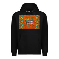 Black i'd rather be camping skinny metal can holder Premium Hoodie - HRA Design Shop