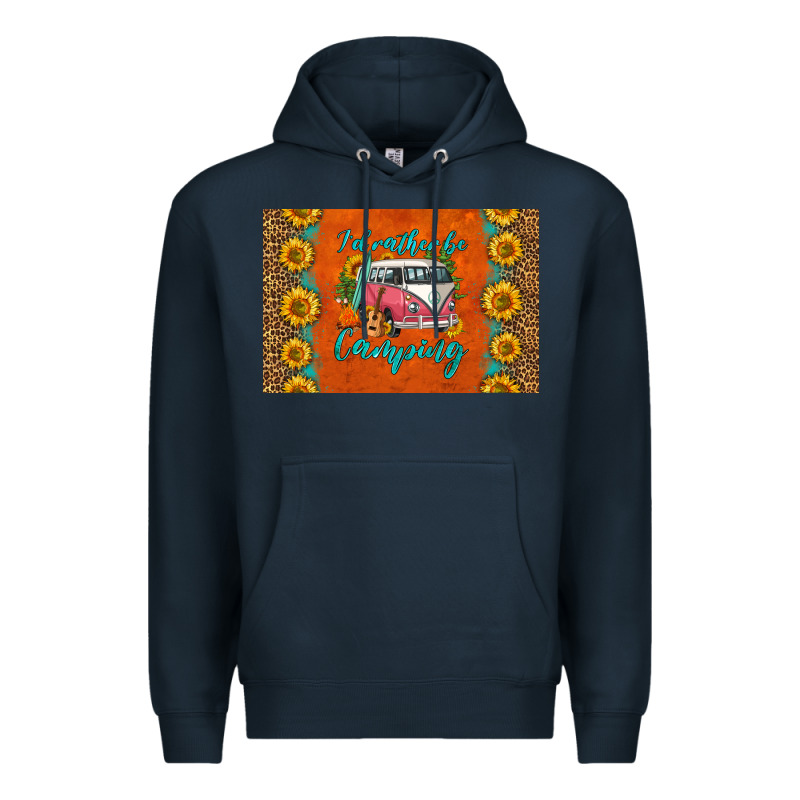 I'd Rather Be Camping Skinny Metal Can Holder Premium Hoodie by HRA Design Shop | Teevron