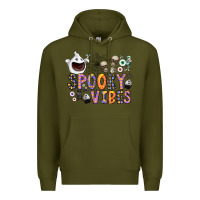 Army Green spooky vibes Premium Hoodie - CowhideDigitalArt