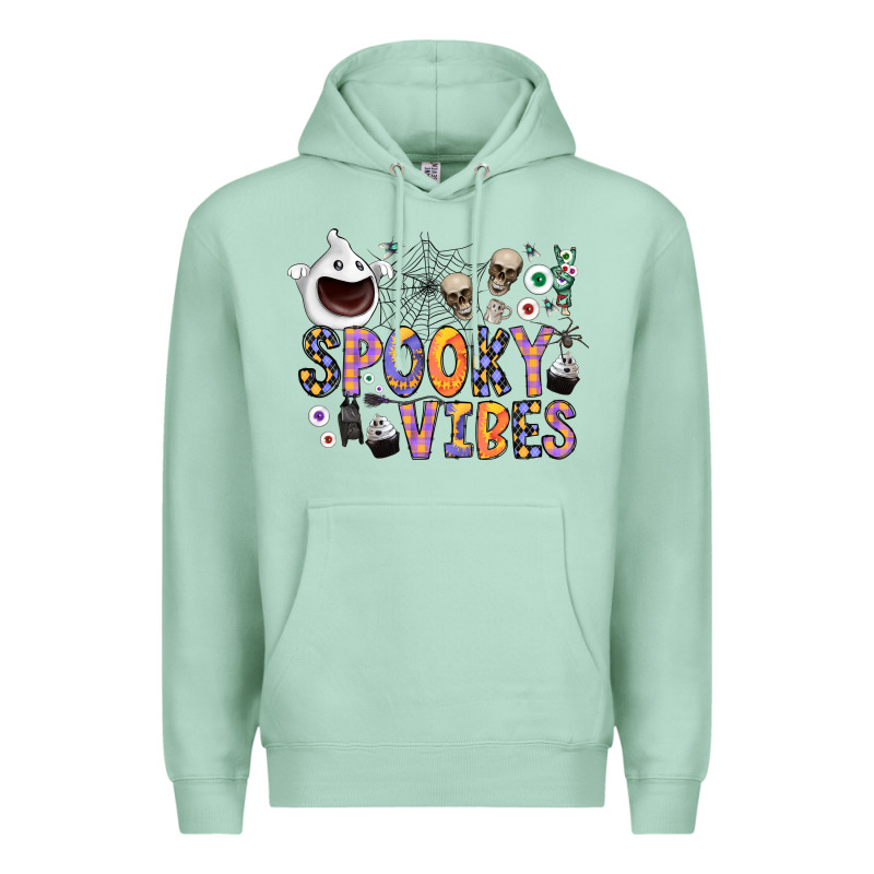 Spooky Vibes Premium Hoodie by CowhideDigitalArt | Teevron