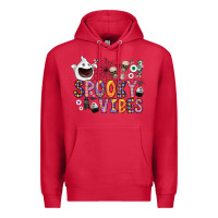 Cardinal spooky vibes Premium Hoodie - CowhideDigitalArt