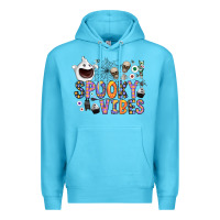 Ocean Blue spooky vibes Premium Hoodie - CowhideDigitalArt