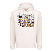 Pale Pink spooky vibes Premium Hoodie - CowhideDigitalArt
