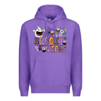 Purple spooky vibes Premium Hoodie - CowhideDigitalArt