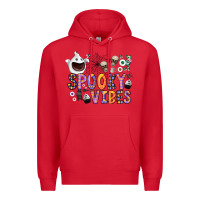 Red spooky vibes Premium Hoodie - CowhideDigitalArt