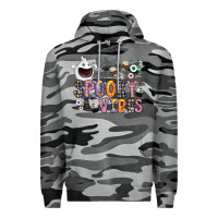 Slate Camo spooky vibes Premium Hoodie - CowhideDigitalArt