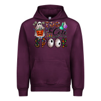 Mauve Wine too cute to spook Urban Hoodie - CowhideDigitalArt