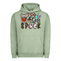 Pigment Oil Green too cute to spook Urban Hoodie - CowhideDigitalArt