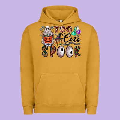 Too Cute To Spook Urban Hoodie Designed By Cowhidedigitalart