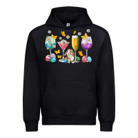 Black Easter wine glasses Easter Day Urban Hoodie - Neo Western