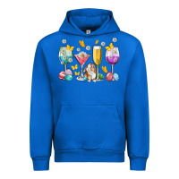 Cobalt Easter wine glasses Easter Day Urban Hoodie - Neo Western