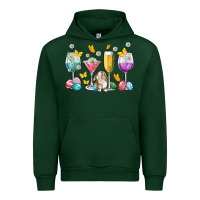 Forest Green Easter wine glasses Easter Day Urban Hoodie - Neo Western