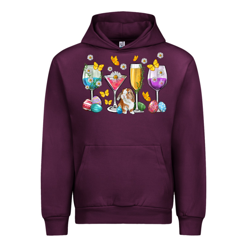 Easter Wine Glasses Easter Day Urban Hoodie by Neo Western | Teevron