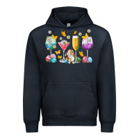Navy Easter wine glasses Easter Day Urban Hoodie - Neo Western