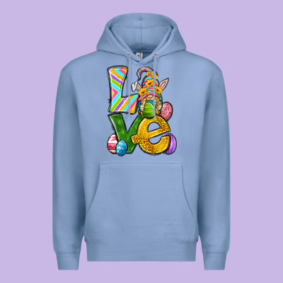 Love Gnome Easter Premium Hoodie Designed By Neo Western