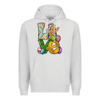 Dove Grey Love gnome Easter Premium Hoodie - Neo Western