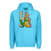 Ocean Blue Love gnome Easter Premium Hoodie - Neo Western