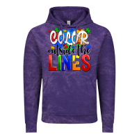 Cloud Purple color outside the lines Vintage Hoodie - AdoDesignShop
