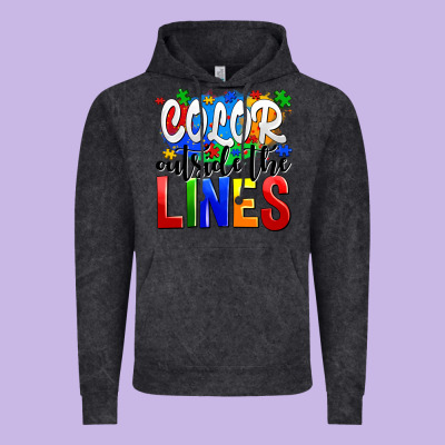 Color Outside The Lines Vintage Hoodie Designed By Adodesignshop