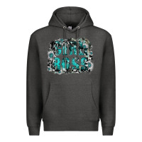 Charcoal Heather girl boss Premium Hoodie - SublimationCraftShop