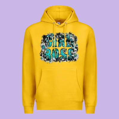 Girl Boss Premium Hoodie Designed By Sublimationcraftshop