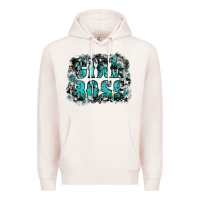 Pale Pink girl boss Premium Hoodie - SublimationCraftShop