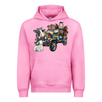 Fuchsia Pink farm life Urban Hoodie - SublimationCraftShop