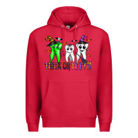 Cardinal trick or teeth Premium Hoodie - CowhideDigitalArt