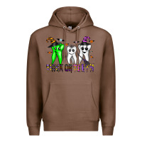 Chestnut trick or teeth Premium Hoodie - CowhideDigitalArt