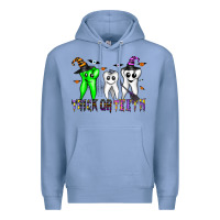 Colony Blue trick or teeth Premium Hoodie - CowhideDigitalArt