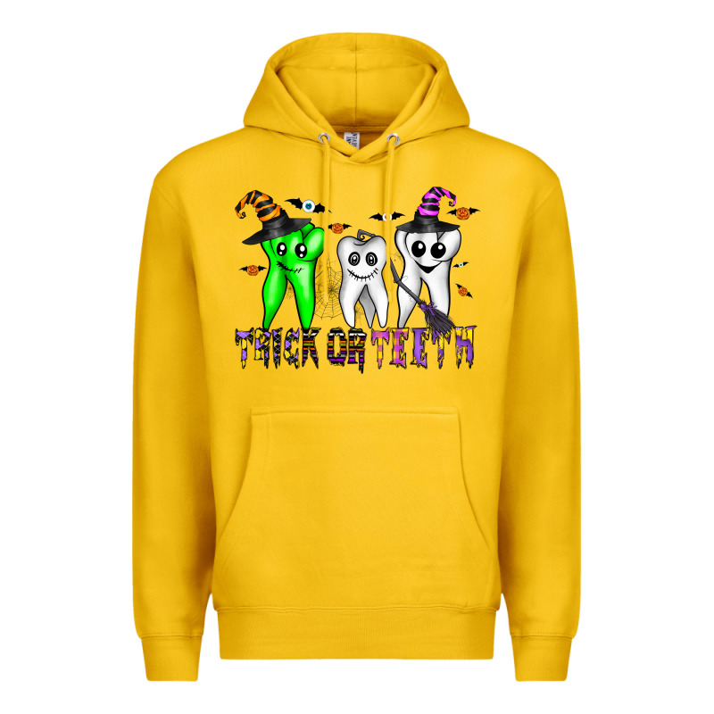 Trick Or Teeth Premium Hoodie by CowhideDigitalArt | Teevron