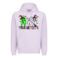 Lilac trick or teeth Premium Hoodie - CowhideDigitalArt