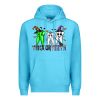 Ocean Blue trick or teeth Premium Hoodie - CowhideDigitalArt