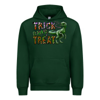 Forest Green Trick RAWR Treat Urban Hoodie - CowhideDigitalArt
