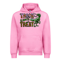 Fuchsia Pink Trick RAWR Treat Urban Hoodie - CowhideDigitalArt