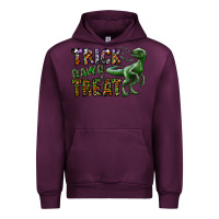 Mauve Wine Trick RAWR Treat Urban Hoodie - CowhideDigitalArt