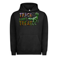 Pigment Black Trick RAWR Treat Urban Hoodie - CowhideDigitalArt