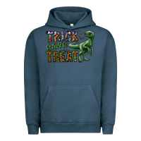 Pigment Midnight Navy Trick RAWR Treat Urban Hoodie - CowhideDigitalArt