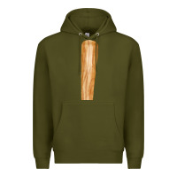 Army Green wooden baseball Premium Hoodie - FaDigitalArtStudio