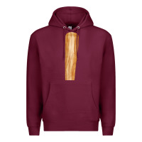 Burgundy wooden baseball Premium Hoodie - FaDigitalArtStudio