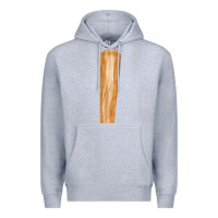 Heather Grey wooden baseball Premium Hoodie - FaDigitalArtStudio