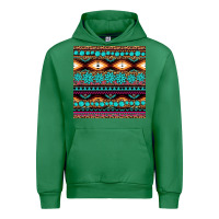 Emerald aztec turquoise gemstone seamless pattern Urban Hoodie - HRA Design Shop