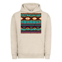 Pigment French Oak aztec turquoise gemstone seamless pattern Urban Hoodie - HRA Design Shop