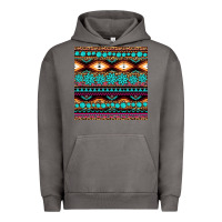 Pigment Tornado aztec turquoise gemstone seamless pattern Urban Hoodie - HRA Design Shop