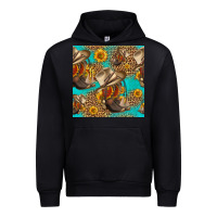 Black western boots and hat seamless pattern Urban Hoodie - HRA Design Shop