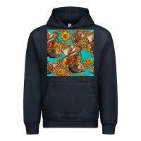 Navy western boots and hat seamless pattern Urban Hoodie - HRA Design Shop