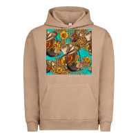 Pigment Burro western boots and hat seamless pattern Urban Hoodie - HRA Design Shop