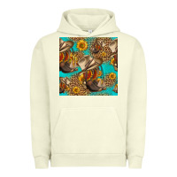 Pigment Pistachio western boots and hat seamless pattern Urban Hoodie - HRA Design Shop