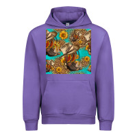 Tulip western boots and hat seamless pattern Urban Hoodie - HRA Design Shop